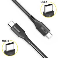 Accezz Câble USB-C vers USB-C Samsung Galaxy S21 Ultra - 2 mètres - Noir