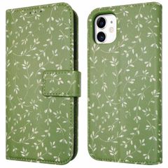 imoshion Étui de télephone portefeuille Design Apple iPhone 11 - Green Flowers