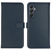Selencia Étui portefeuille en cuir véritable Samsung Galaxy A25 (5G) - Bleu