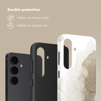 Selencia Coque arrière Vivid Samsung Galaxy S24 - Marble Light Brown