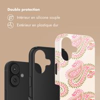 Selencia Coque arrière Vivid Apple iPhone 17 - Paisley Blush