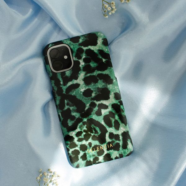 Selencia Coque Maya Fashion iPhone 11 - Green Panther