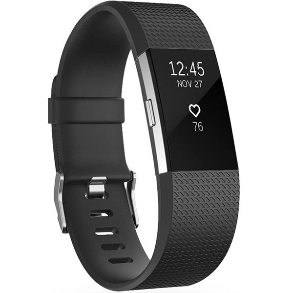 imoshion Bracelet silicone le Fitbit Charge 2 - Noir