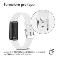 imoshion Bracelet en silicone le Fitbit Luxe - Blanc