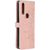 Etui de téléphone Mandala Motorola One Action - Rose clair