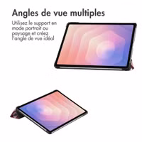 imoshion Coque tablette Design Trifold Samsung Galaxy Tab S11 - Bloom Love Blush