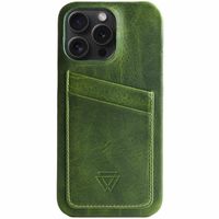 Wachikopa Coque Full Wrap C.C. avec 2 porte-cartes iPhone 15 Pro Max - Forest Green