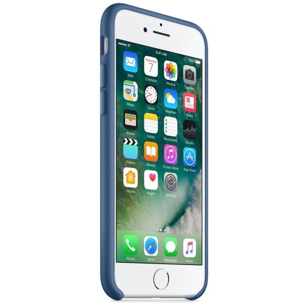 Apple Coque en silicone iPhone SE (2022 / 2020) / 8 / 7 - Ocean Blue