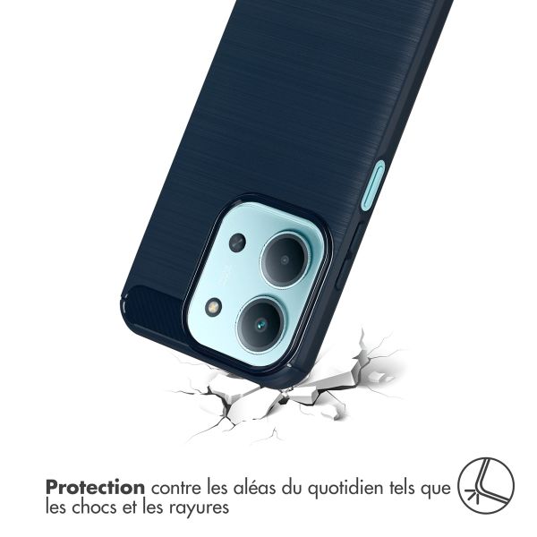 imoshion Coque Brushed Xiaomi Redmi 15C (5G) - Bleu foncé