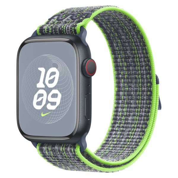 Apple Nike Sport Loop bracelet Apple Watch Series 1 á 10 / SE / Ultra (2) (44/45/46/49 mm) - Bright Green/Blue