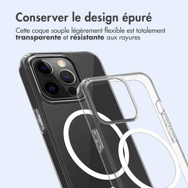 imoshion Coque arrière de protection avec MagSafe iPhone 15 Pro Max - Transparent