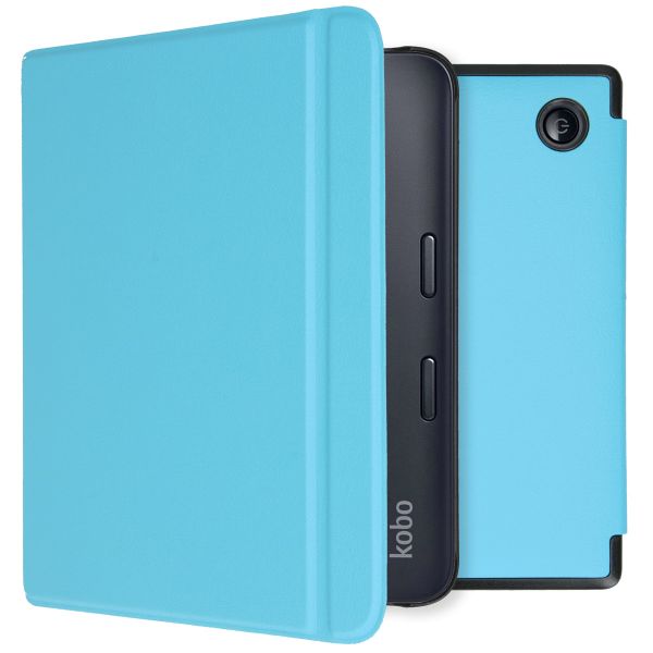 imoshion ﻿Slim Hard Sleepcover avec support Kobo Libra 2 / Tolino Vision 6 - Bleu clair