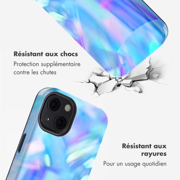 Selencia Coque arrière Vivid Tough avec MagSafe iPhone 13 - Holographic Blue Dream