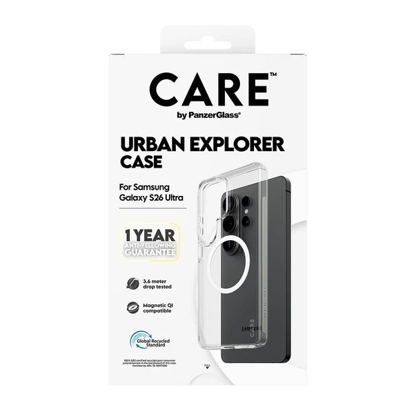CARE by PanzerGlass Coque Urban Combat Samsung Galaxy S26 Ultra - Transparent