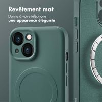 imoshion Coque Couleur avec MagSafe Apple iPhone 15 - Vert foncé