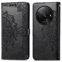 imoshion Etui de téléphone portefeuille Mandala Xiaomi Redmi A3 - Noir