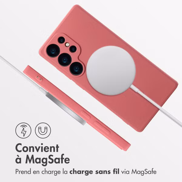 imoshion Coque Couleur avec MagSafe Samsung Galaxy S25 Ultra - Dusty Rose