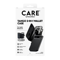 CARE by PanzerGlass Étui de télephone portefeuille Tango 2 en 1 avec MagSafe Apple iPhone Air - Noir