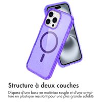 imoshion Coque Sparkle avec MagSafe iPhone 16 Pro - Violet