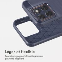 imoshion Coque Brushed Motorola Edge 70 Fusion - Bleu foncé