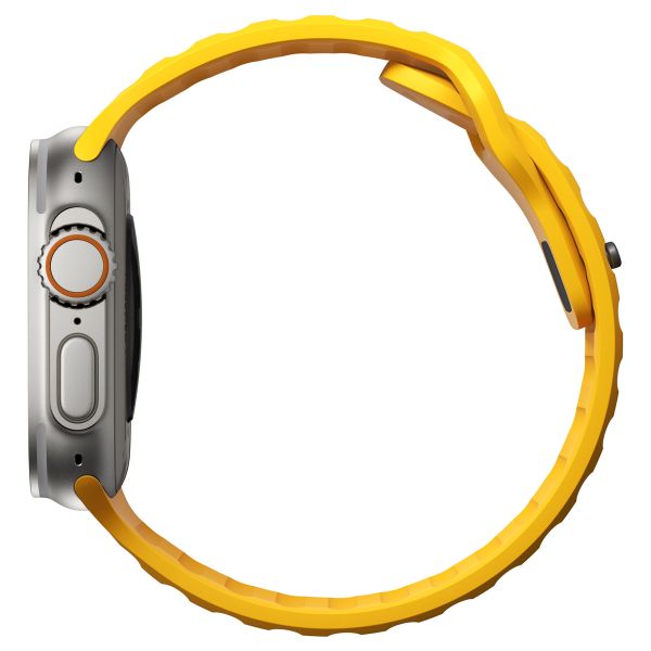 Nomad Bracelet Sport FKM Apple Watch Series 1-10 / SE / Ultra (2) - 42/44/45/46/49 mm - Jaune