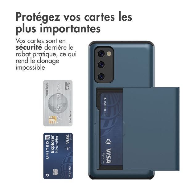 imoshion Coque arrière avec porte-cartes Samsung Galaxy S20 FE - Bleu foncé