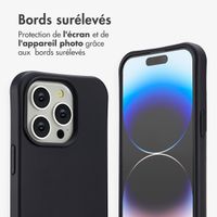 imoshion Coque arrière Color avec cordon amovible et MagSafe Apple iPhone 14 Pro - Noir