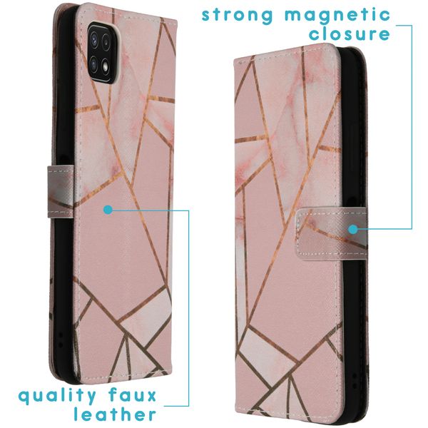 imoshion Coque silicone design Galaxy A22 (5G) - Pink Graphic