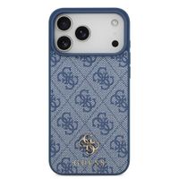Guess Coque 4G Metal Logo MagSafe Apple iPhone 17 Pro Max - Bleu
