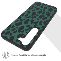 imoshion Coque Design Samsung Galaxy S23 Plus - Léopard - Vert / Noir