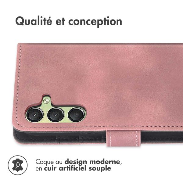 imoshion Etui de téléphone portefeuille avec cordon Samsung Galaxy A25 (5G) - Rose