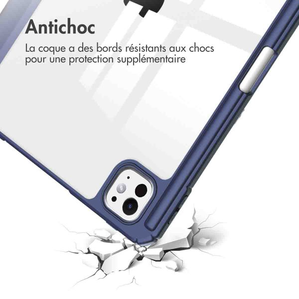 imoshion Coque tablette rigide Trifold iPad Pro 13 (2024) M4 - Bleu foncé