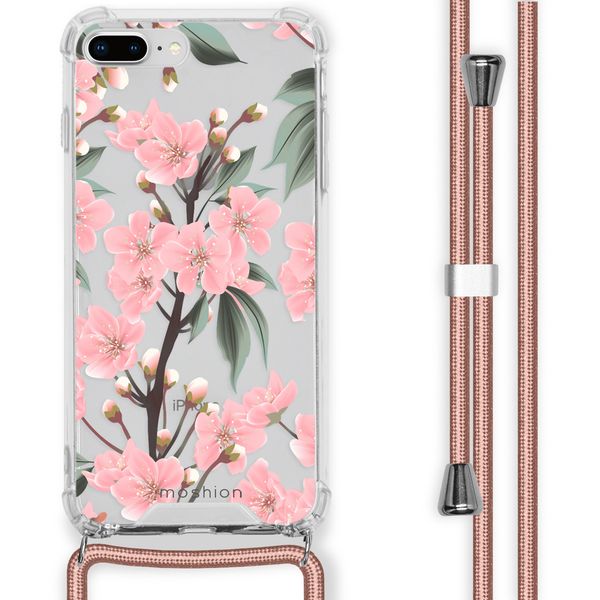 imoshion Coque Design avec cordon iPhone 8 Plus / 7 Plus - Fleur - Cherry Blossom