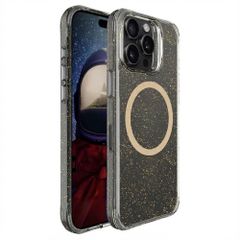 imoshion Coque arrière transparente Pailletée avec MagSafe Apple iPhone 16 Pro - Doré