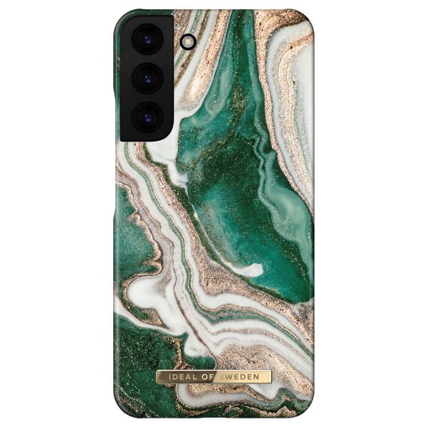 iDeal of Sweden Coque Fashion Samsung Galaxy S22 Plus - Golden Jade Marble