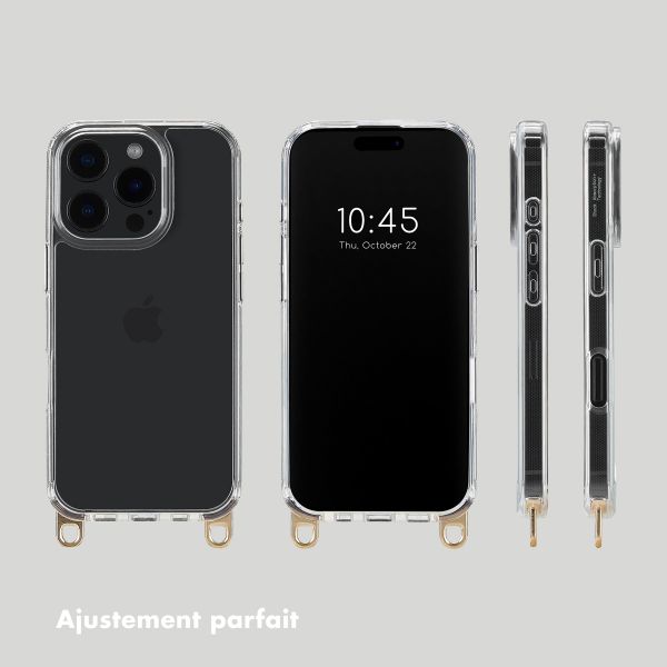 Selencia Coque arrière avec crochets amovibles Apple iPhone 16 Pro - Transparent