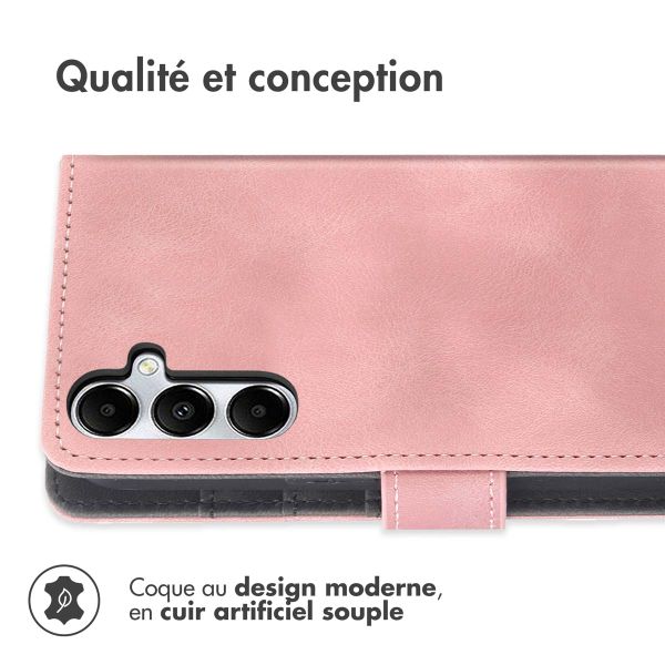 imoshion Etui de téléphone portefeuille avec cordon Samsung Galaxy A15 (4G/5G) - Rose