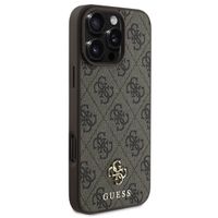 Guess Coque 4G Metal Logo MagSafe iPhone 16 Pro Max - Brun