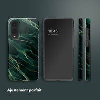 Selencia Coque arrière Vivid Samsung Galaxy S25 Edge - Chic Marble Quartz