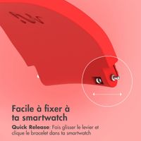 imoshion Bracelet en silicone souple - Connexion universelle 22 mm - Rouge