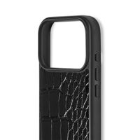 iDeal of Sweden Coque MagSafe en cuir végétalien Apple iPhone 17 Pro - Black Croco