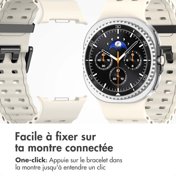 imoshion Bracelet Ocean en silicone Samsung Galaxy Watch 8 (40/44mm) / Classic (46mm) - Lumière stellaire