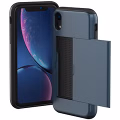 imoshion Coque arrière avec porte-cartes Apple iPhone Xr - Bleu foncé