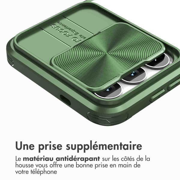 imoshion Coque arrière Camslider Samsung Galaxy S24 - Vert foncé