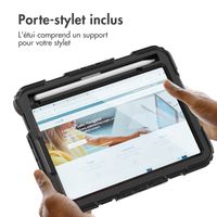 Accezz ﻿Coque arrière robuste avec bandoulière iPad Mini 7 (2024) / iPad Mini 6 (2021) - Noir