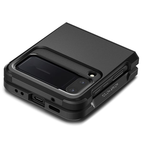 Spigen Coque Tough Armor Samsung Galaxy Flip 4 - Noir