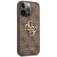 Guess Coque 4G Metal Logo Backcover iPhone 13 Pro - Brun