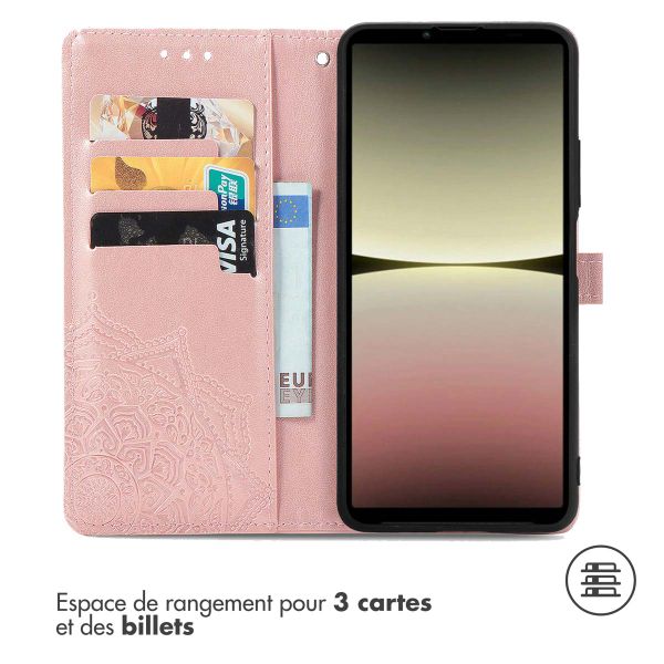 imoshion Etui de télephone Mandala Sony Xperia 10 V - Rose Doré