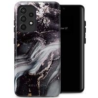 Selencia Coque arrière Vivid Tough Samsung Galaxy A52(s) (5G/4G) - Chic Marble Black