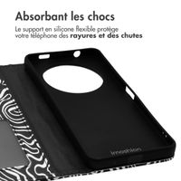 imoshion Étui de télephone portefeuille Design Xiaomi Redmi A3 - Black And White